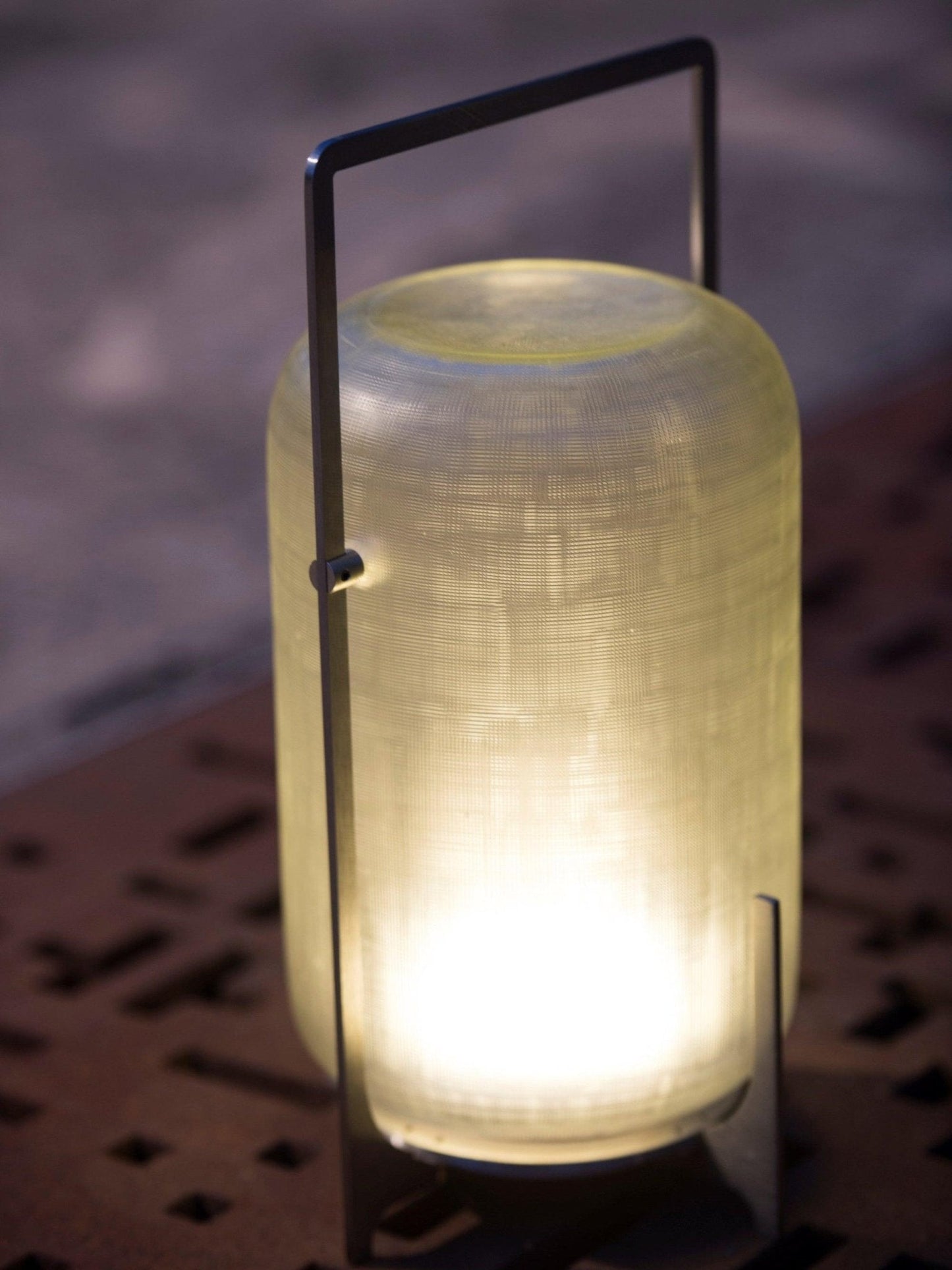 Black Twilight Lantern Table Lamp