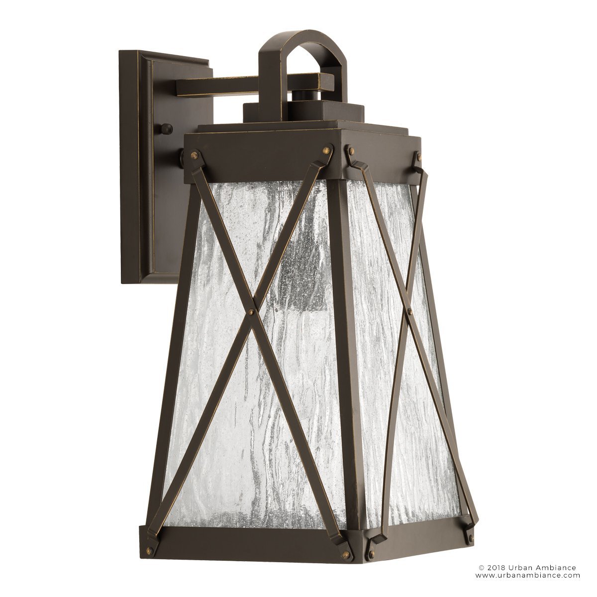 UHP1052 English Country Outdoor Wall Light, 15-3/4"H x 8-3/8"W, Olde Bronze Finish, Saint Paul Collection