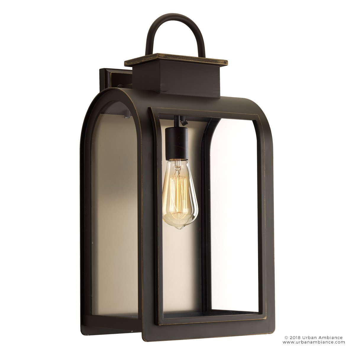 UHP1102 Art Deco Deco Outdoor Wall Light, 21"H x 10.5"W, Oil Rubbed Bronze Finish, Chesterfield Collection