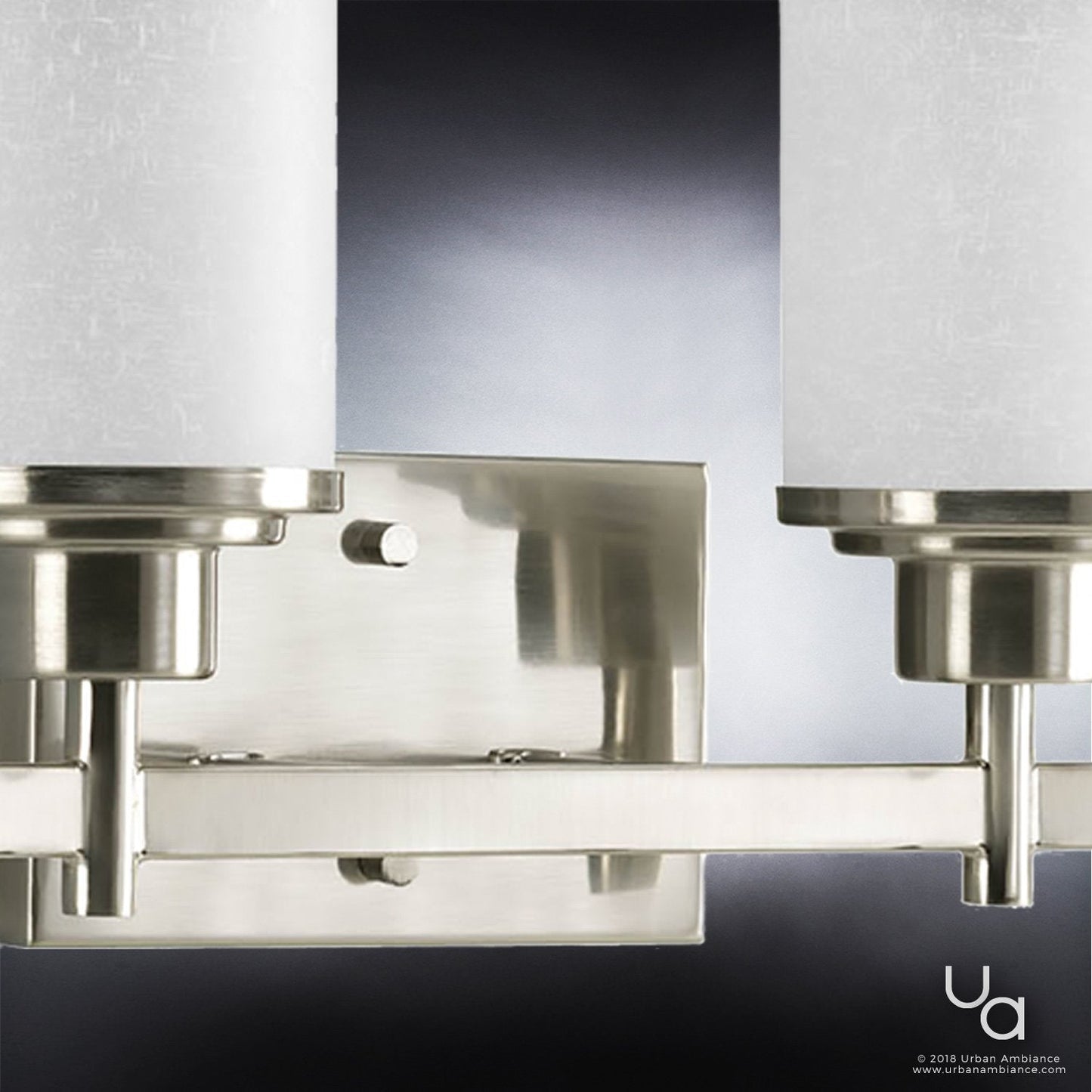 UHP2014 Contemporary Bathroom Vanity Light, 9.4375"H x 31"W, Brushed Nickel Finish, Cupertino Collection