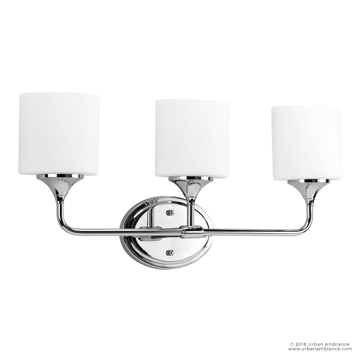 UHP2571 Contemporary Bathroom Vanity Light, 11.125"H x 23.875"W, Polished Chrome Finish, Coventry Collection