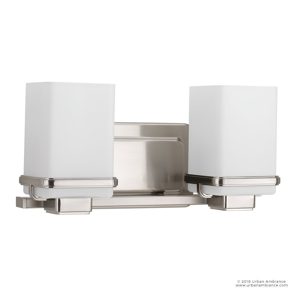 UHP2600 Transitional Bathroom Vanity Light, 6.5"H x 13"W, Brushed Nickel Finish, Modena Collection