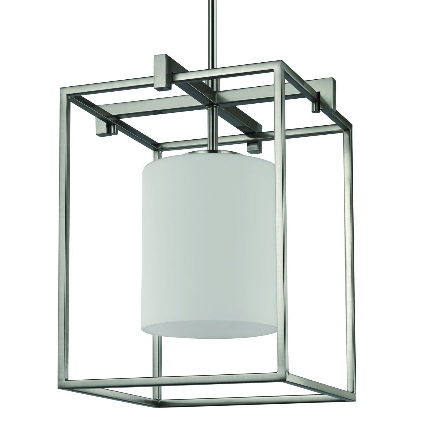 UHP3110 Minimalist Pendant Light, 14.75"H x 10.5"W, Brushed Nickel Finish, Kennewick Collection