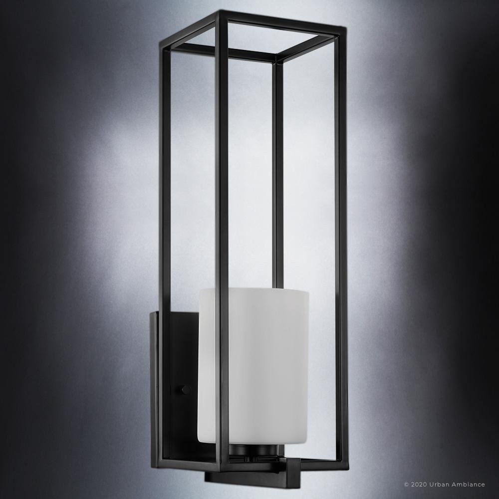 UHP3141 Minimalist Wall Light, 18"H x 5.5"W, Midnight Black Finish, Kennewick Collection