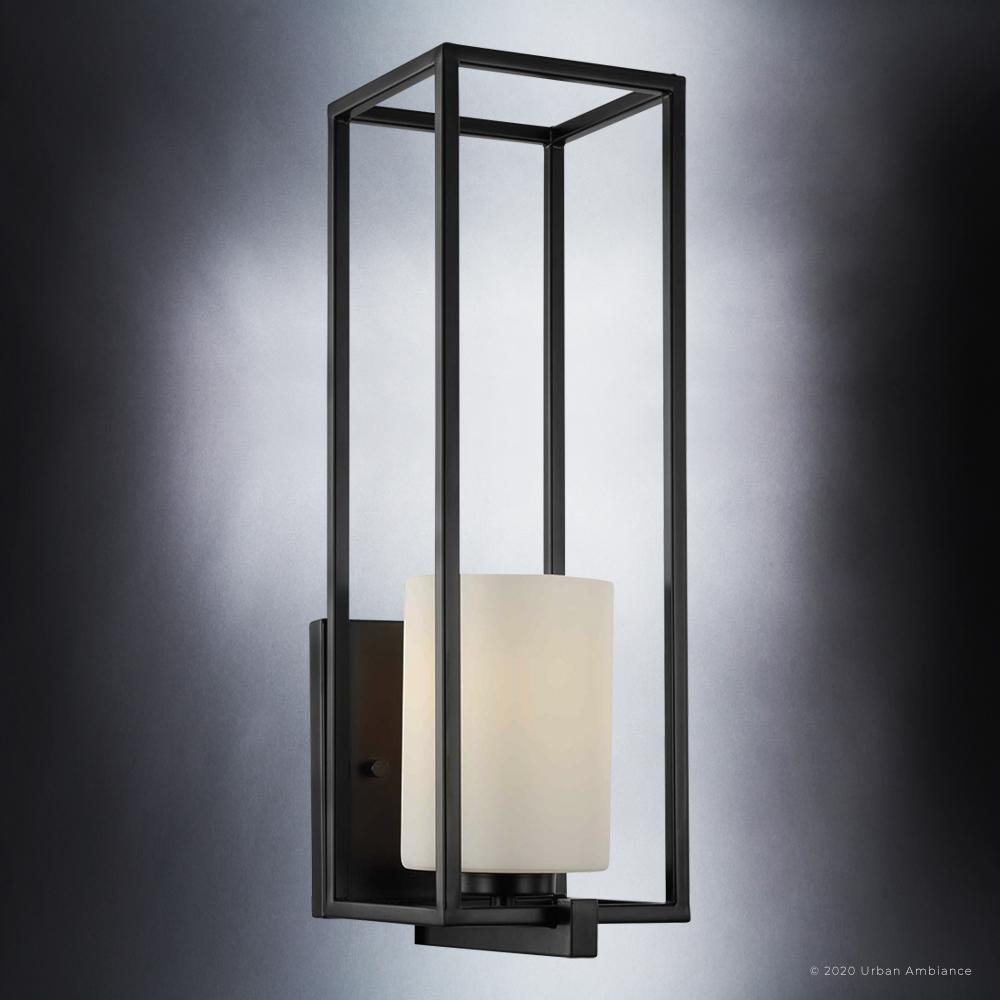 UHP3141 Minimalist Wall Light, 18"H x 5.5"W, Midnight Black Finish, Kennewick Collection