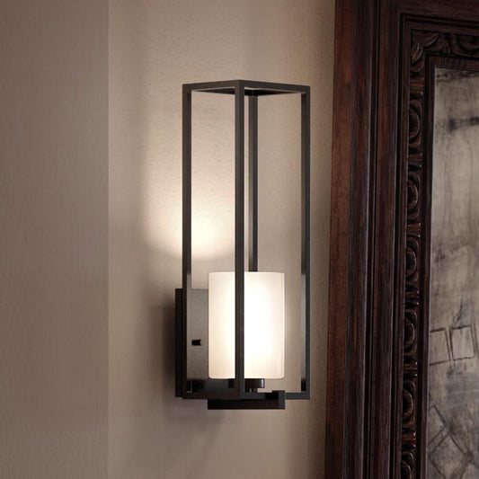 UHP3141 Minimalist Wall Light, 18"H x 5.5"W, Midnight Black Finish, Kennewick Collection