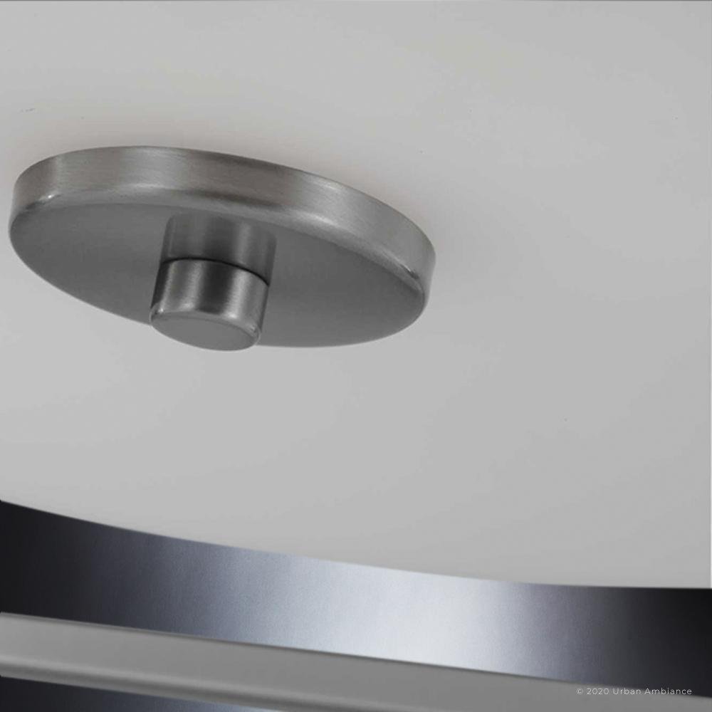 UHP3150 Minimalist Ceiling Light, 5.5"H x 15.375"W, Brushed Nickel Finish, Kennewick Collection