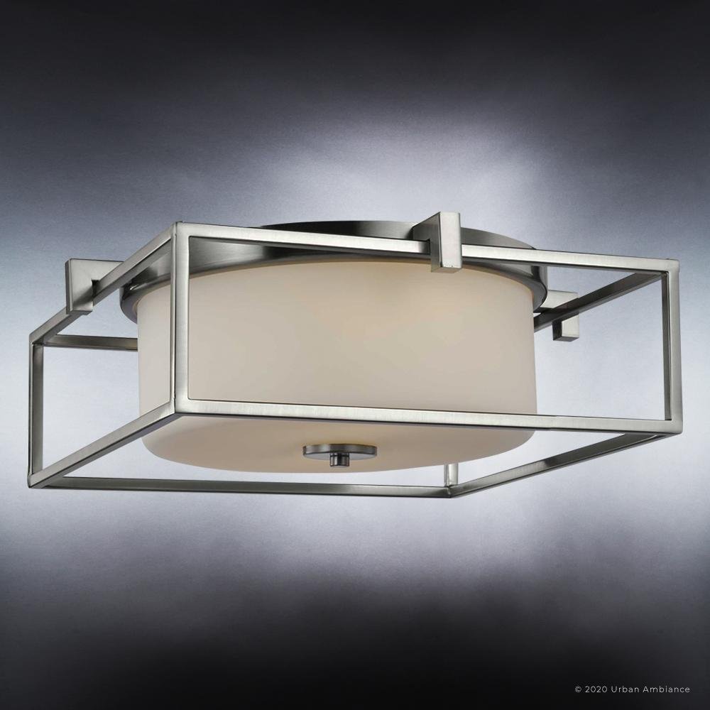 UHP3150 Minimalist Ceiling Light, 5.5"H x 15.375"W, Brushed Nickel Finish, Kennewick Collection