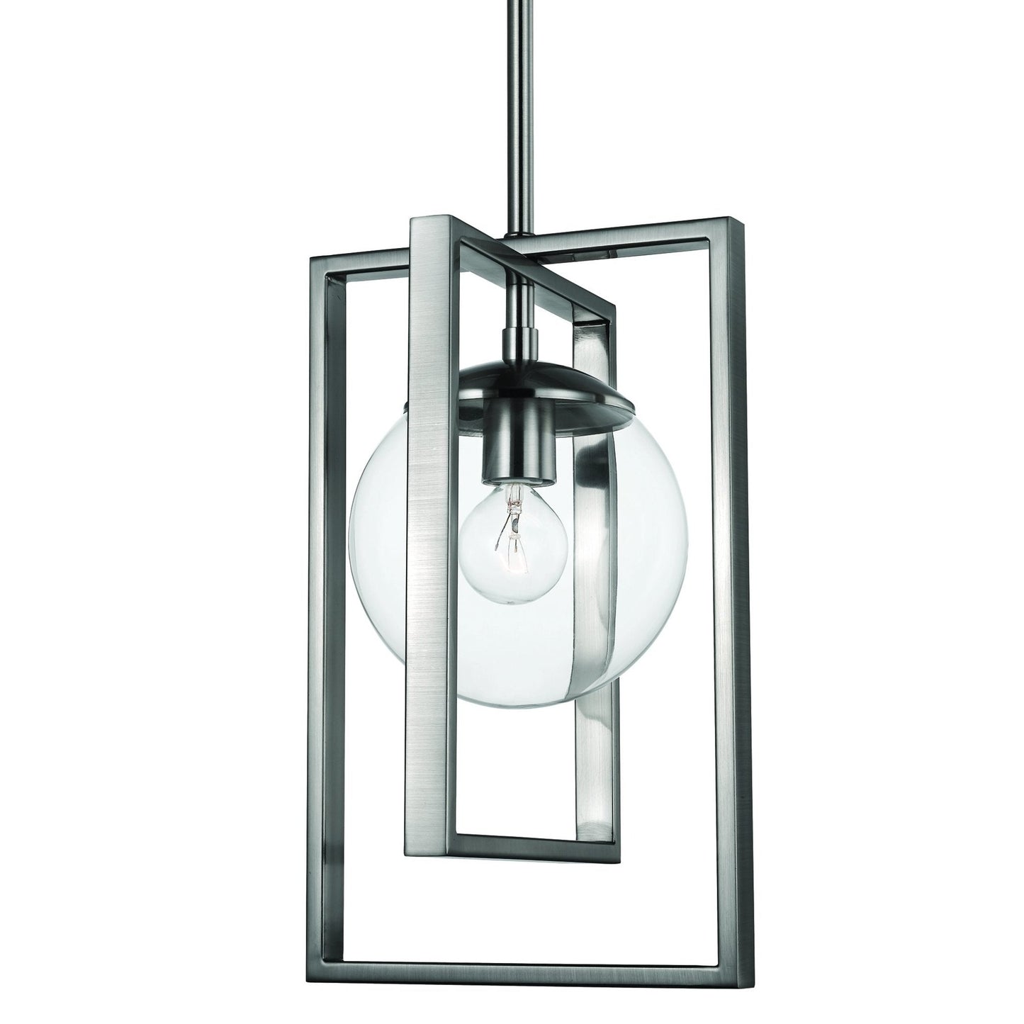 UHP3250 Minimalist Pendant Light, 13.125"H x 8.25"W, Brushed Nickel Finish, Canton Collection