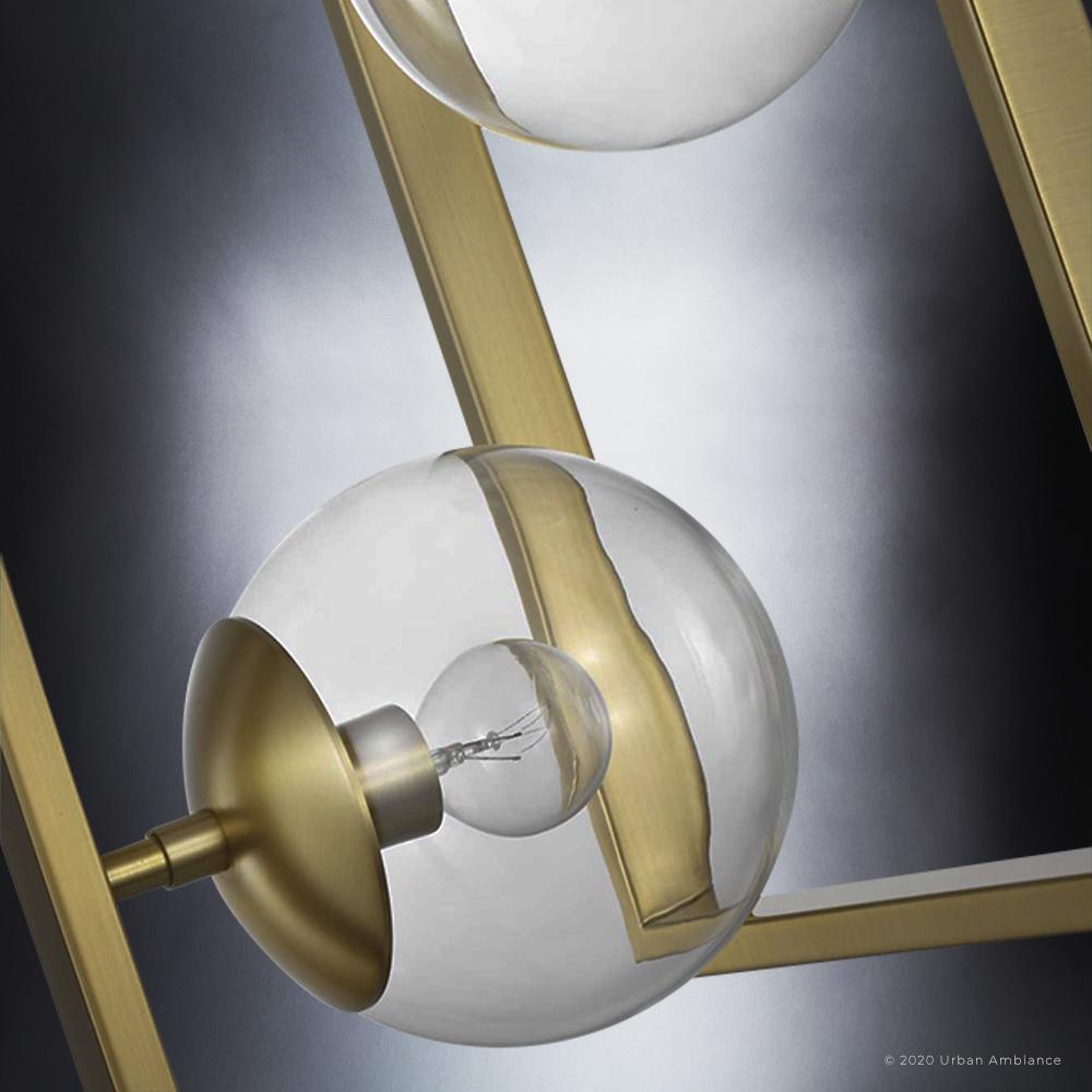 UHP3262 Minimalist Pendant Light, 20.5"H x 13.5"W, Brushed Bronze Finish, Canton Collection