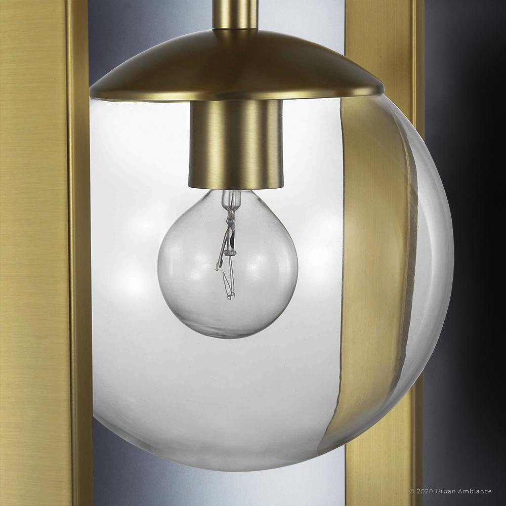 UHP3262 Minimalist Pendant Light, 20.5"H x 13.5"W, Brushed Bronze Finish, Canton Collection