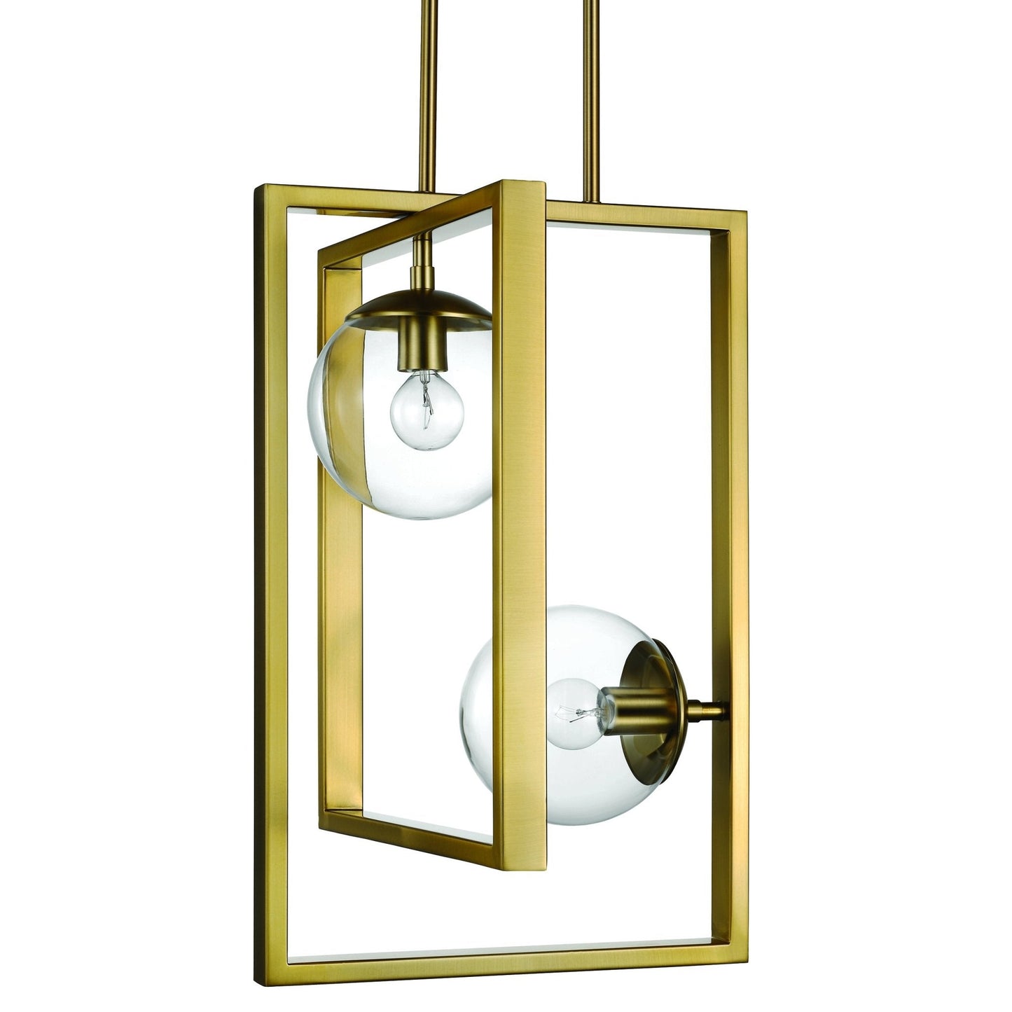 UHP3262 Minimalist Pendant Light, 20.5"H x 13.5"W, Brushed Bronze Finish, Canton Collection