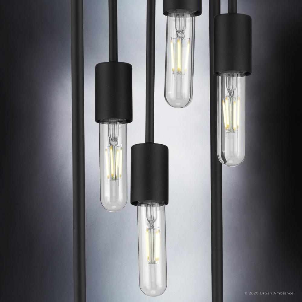 UHP3281 Urban Loft Pendant Light, 22.875"H x 14.5"W, Midnight Black Finish, Loveland Collection