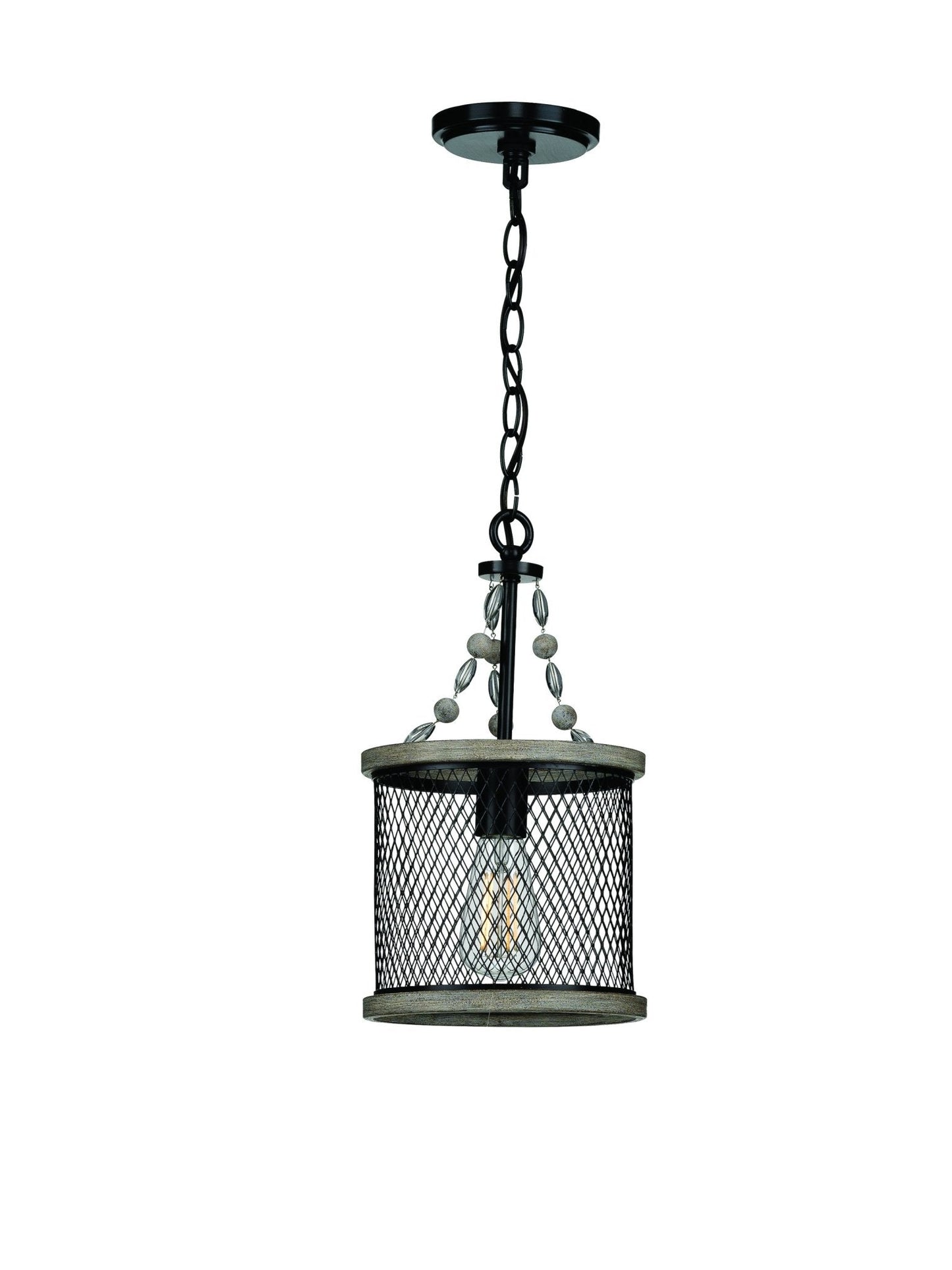 UHP3381 Provincial Pendant Light, 15.625"H x 8.5"W, Olde Bronze Finish, Layton Collection