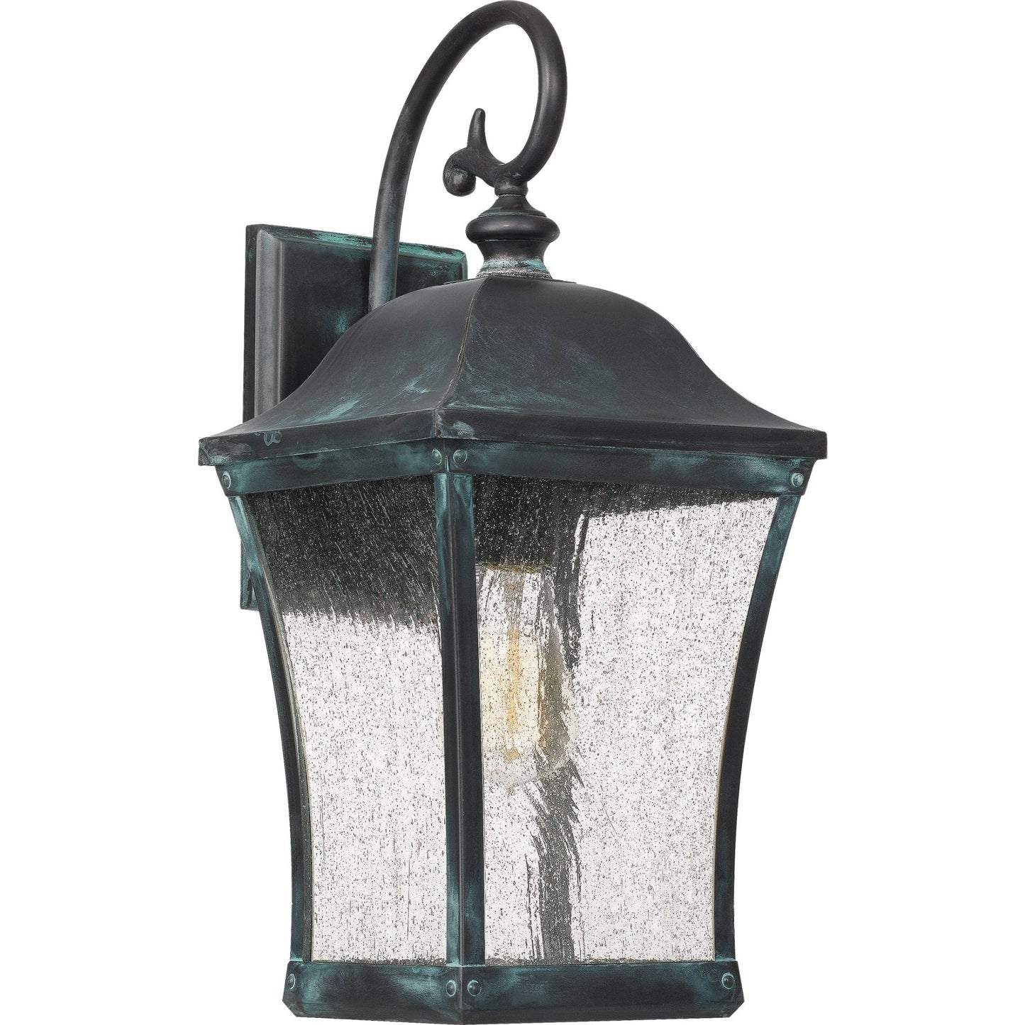 UQL1422 Vintage Outdoor Wall Light, 18"H x 8"W, Olde Patina Finish, Westland Collection