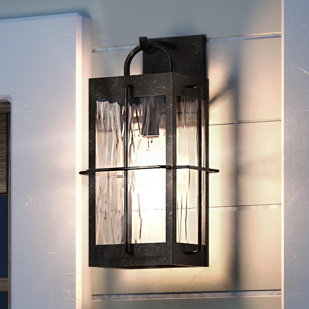 UQL1464 Utilitarian Outdoor Wall Light, 14.25"H x 6.25"W, Urban Bronze Finish, Parma Collection