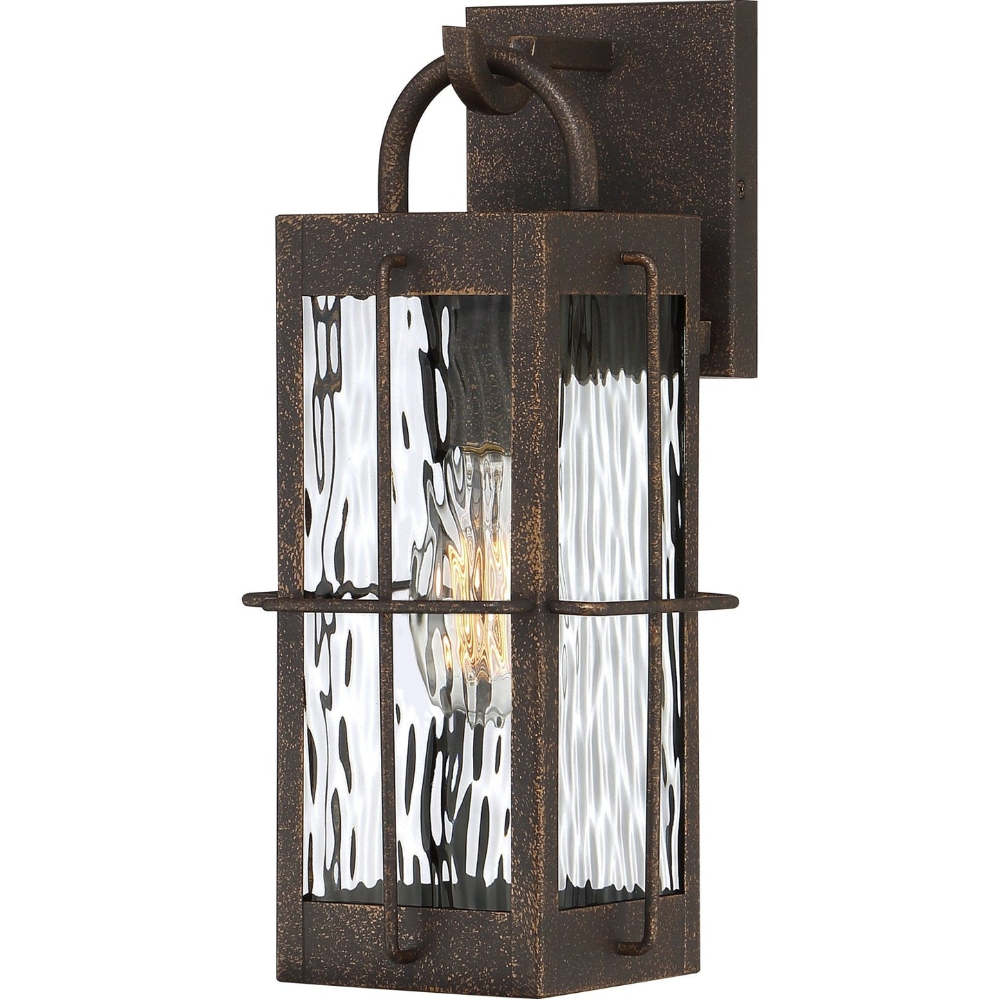 UQL1464 Utilitarian Outdoor Wall Light, 14.25"H x 6.25"W, Urban Bronze Finish, Parma Collection