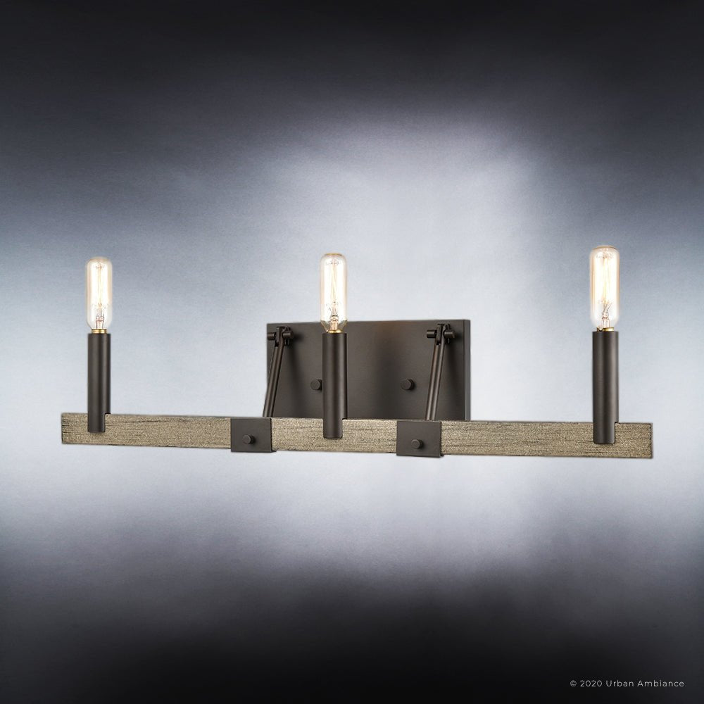 UEX2119 New Traditional Bath Light 5''H x 22''W, Oil Rubbed Bronze Finish, Artesia Collection