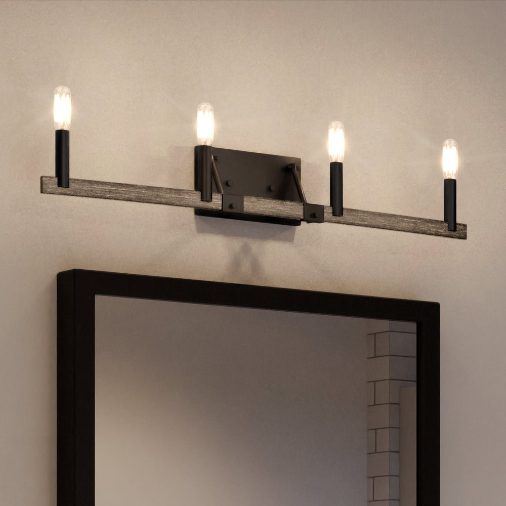 UEX2120 New Traditional Bath Light 5''H x 32''W, Oil Rubbed Bronze Finish, Artesia Collection