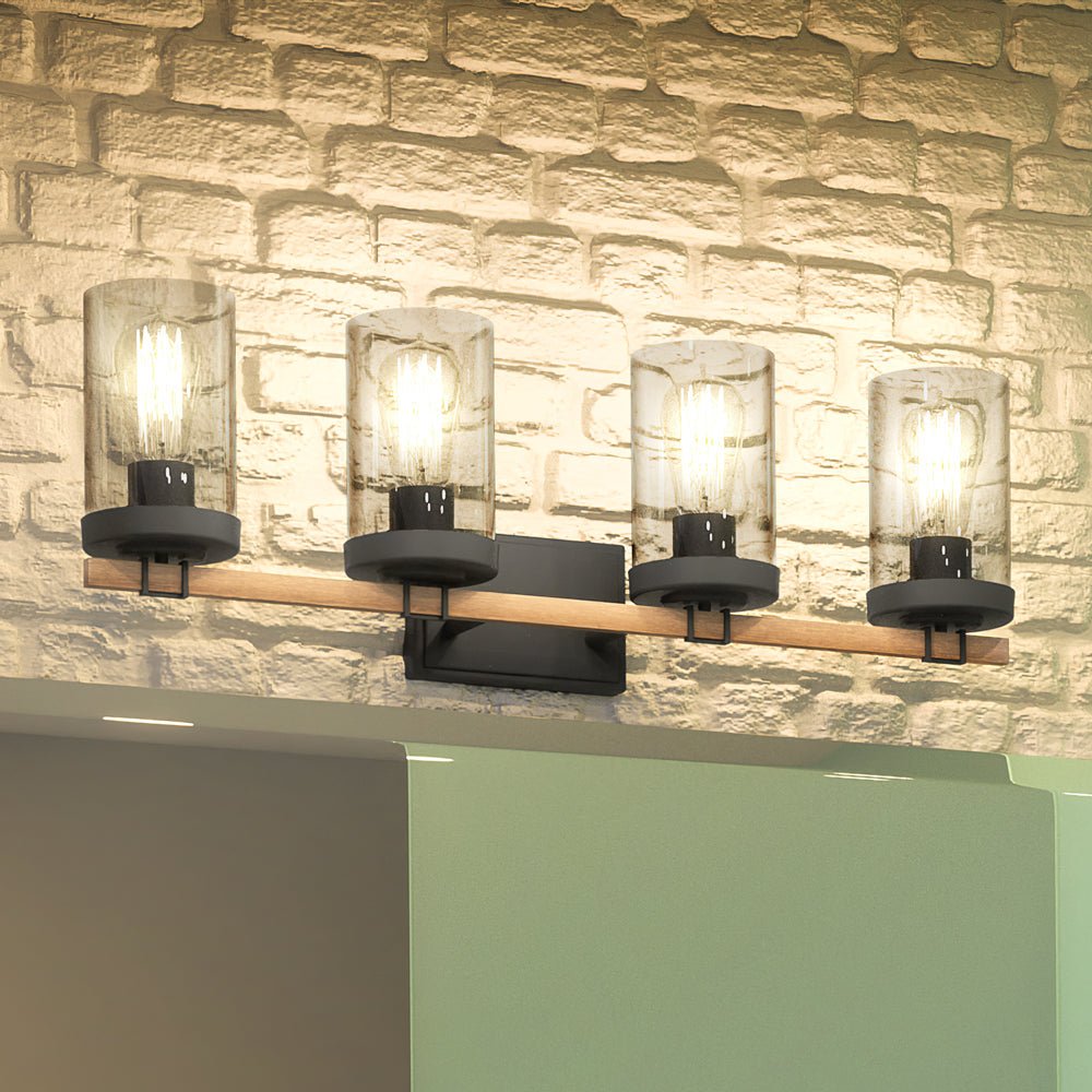 UEX2607 Urban Loft Bath Light 9''H x 28''W, Charcoal Finish, Hampton Collection