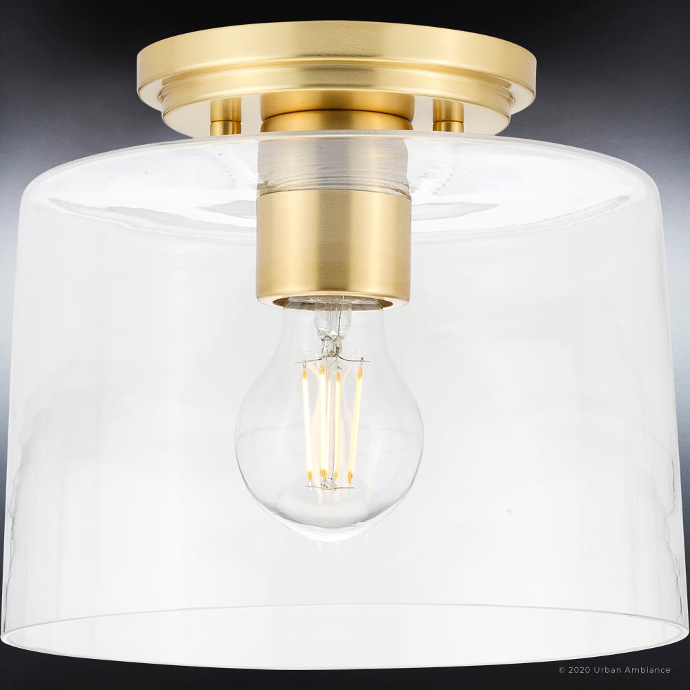 UHP4160 Traditional Ceiling Light 7.375''H x 8.625''W, Satin Gold Finish, Esperance Collection