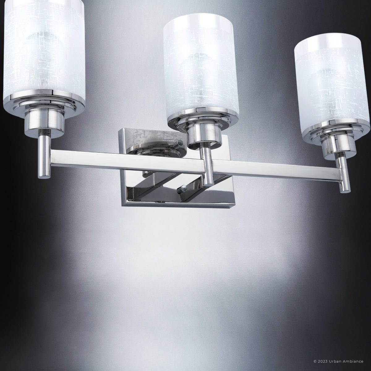 ULB2161 New Traditional Bath Light, 9''H x 22''W, Brushed Nickel Finish, Kilkenny Collection