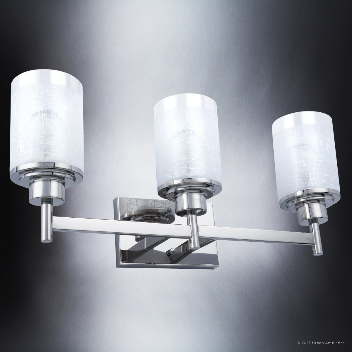 ULB2161 New Traditional Bath Light, 9''H x 22''W, Brushed Nickel Finish, Kilkenny Collection